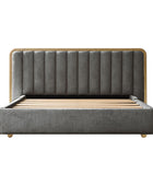 Modory Moro Upholstered Bed Frame with Modular Headboard & Side Storage