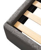 Modory Moro Upholstered Bed Frame with Modular Headboard & Side Storage