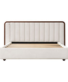 Modory Moro Upholstered Bed Frame with Modular Headboard & Side Storage