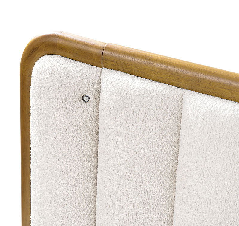 Modory Moro Upholstered Bed Frame with Modular Headboard & Side Storage