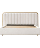 Modory Moro Upholstered Bed Frame with Modular Headboard & Side Storage