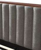 Modory Moro Upholstered Bed Frame with Modular Headboard & Side Storage