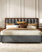 Modory Moro Upholstered Bed Frame with Modular Headboard & Side Storage