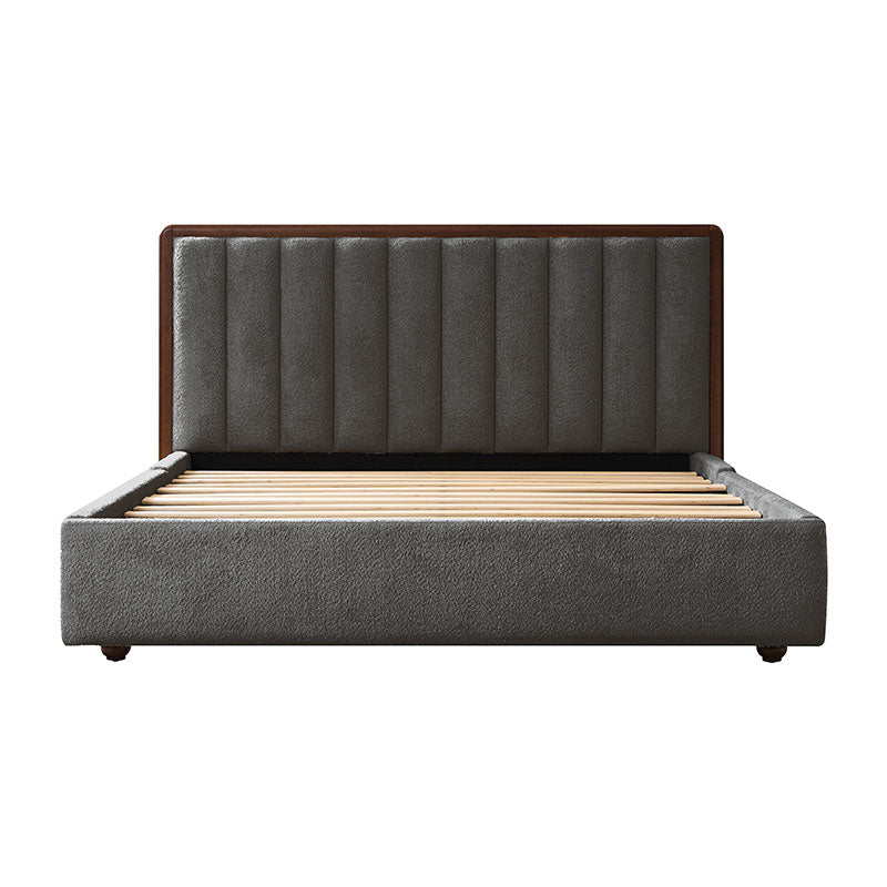 Modory Moro Upholstered Bed Frame with Modular Headboard & Side Storage