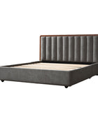 Modory Moro Upholstered Bed Frame with Modular Headboard & Side Storage
