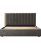 Modory Moro Upholstered Bed Frame with Modular Headboard & Side Storage