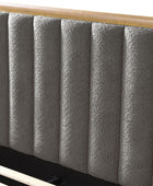 Modory Moro Upholstered Bed Frame with Modular Headboard & Side Storage