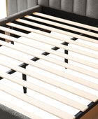 Modory Moro Upholstered Bed Frame with Modular Headboard & Side Storage