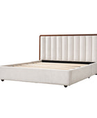 Modory Moro Upholstered Bed Frame with Modular Headboard & Side Storage