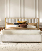 Modory Moro Upholstered Bed Frame with Modular Headboard & Side Storage