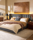 Modory Moro Upholstered Bed Frame with Modular Headboard & Side Storage