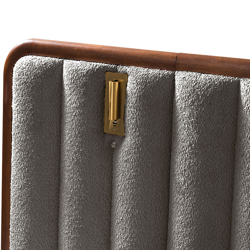 Modory Moro Upholstered Bed Frame with Modular Headboard & Side Storage