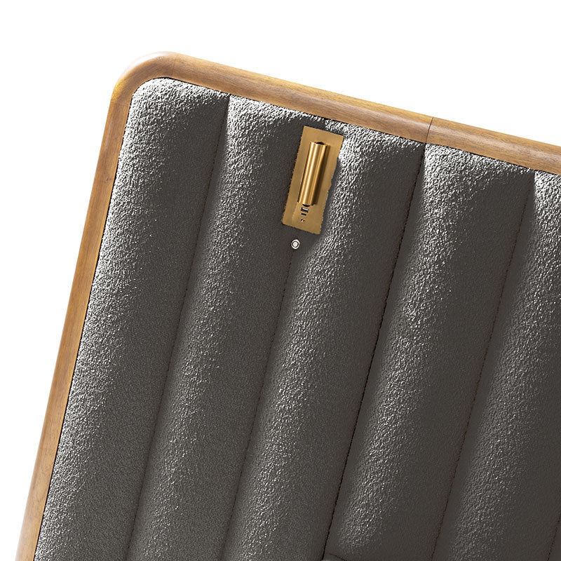 Modory Moro Upholstered Bed Frame with Modular Headboard & Side Storage