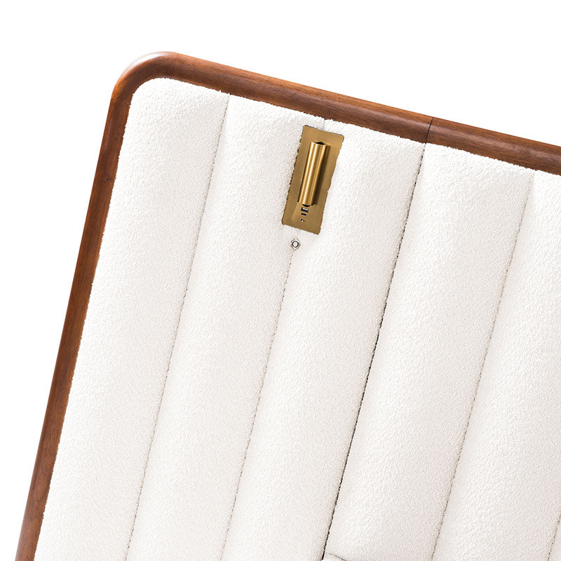 Modory Moro Upholstered Bed Frame with Modular Headboard & Side Storage