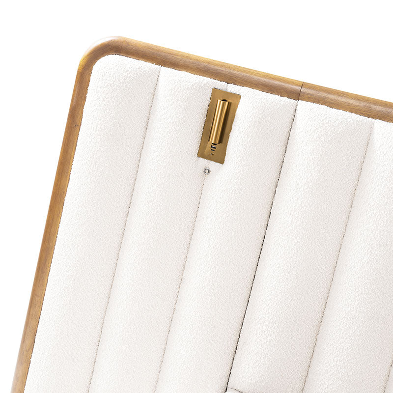 Modory Moro Upholstered Bed Frame with Modular Headboard & Side Storage