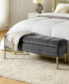 Upholstered Flip Top Storage Bench