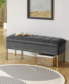 Upholstered Flip Top Storage Bench