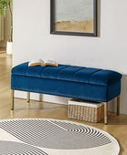 Upholstered Flip Top Storage Bench