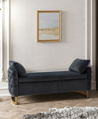 Upholstered Flip Top Storage Bench