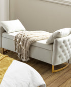 Upholstered Flip Top Storage Bench