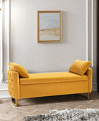 Upholstered Flip Top Storage Bench