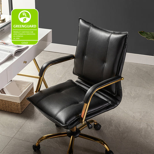 Vegan Leather Adjustable Task Chair