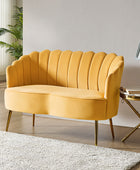 Velvet Bloom Loveseat - Modern Elegance with Floral Flair
