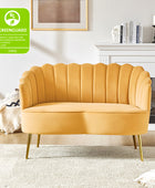 Velvet Bloom Loveseat - Modern Elegance with Floral Flair