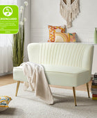 Velvet Mid-Century Modern Upholstered Loveseat