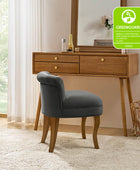 Velvet Vanity Stool