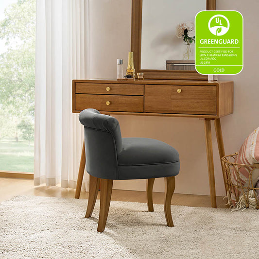 Velvet Vanity Stool