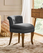 Velvet Vanity Stool