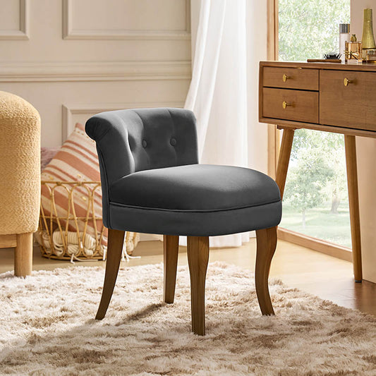 Velvet Vanity Stool
