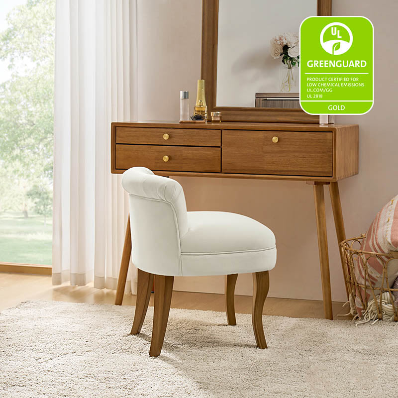 Velvet Vanity Stool