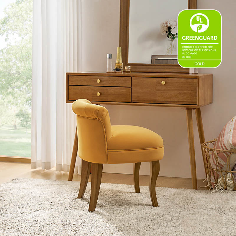 Velvet Vanity Stool