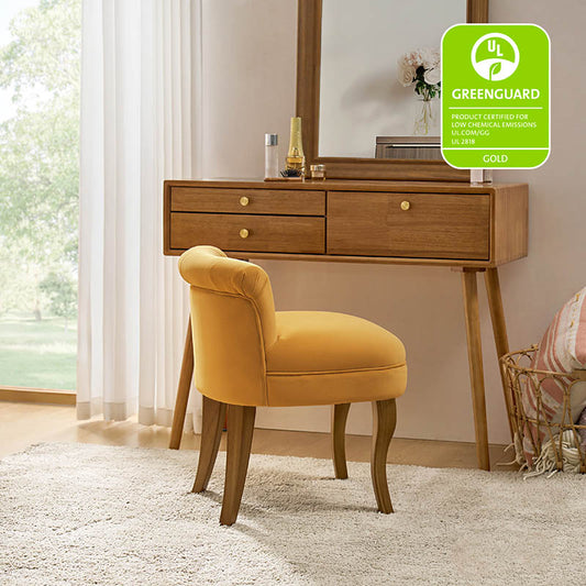 Velvet Vanity Stool