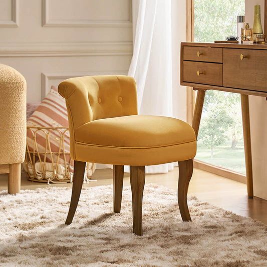 Velvet Vanity Stool