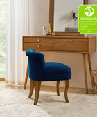 Velvet Vanity Stool