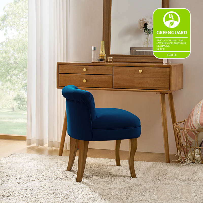 Velvet Vanity Stool