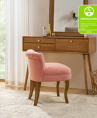 Velvet Vanity Stool