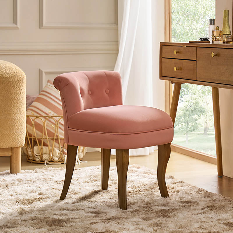 Velvet Vanity Stool