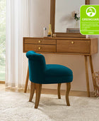 Velvet Vanity Stool