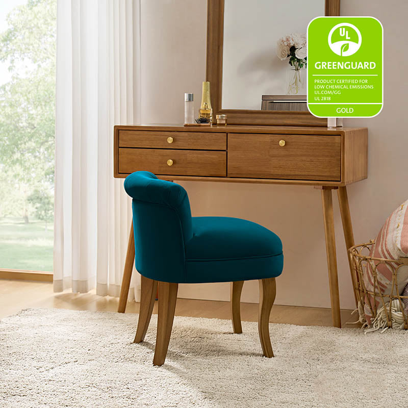 Velvet Vanity Stool