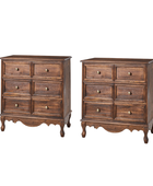 Galatea 3-Drawer Bedside Table with Charging Station