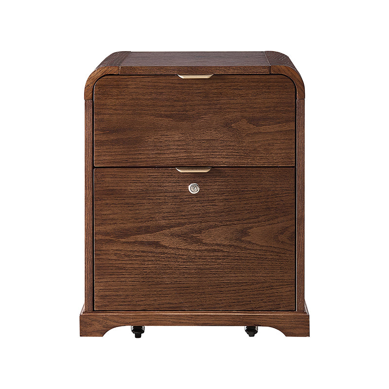 Baggio Modern 2-Drawer Filing Cabinet with Charging