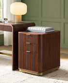 Mason Modern Fluted 3-Drawer Filing Cabinet
