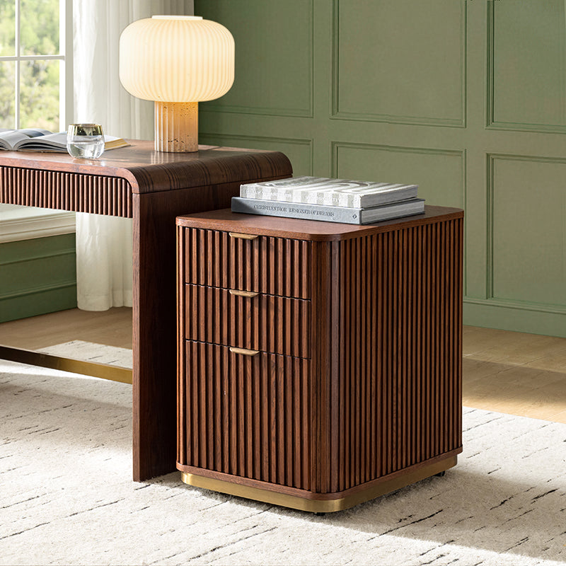 Mason Modern Fluted 3-Drawer Filing Cabinet