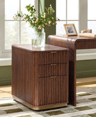 Mason Modern Fluted 3-Drawer Filing Cabinet