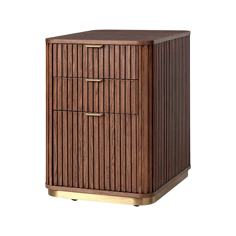 Mason Modern Fluted 3-Drawer Filing Cabinet