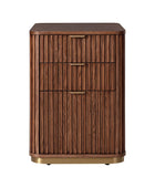 Mason Modern Fluted 3-Drawer Filing Cabinet